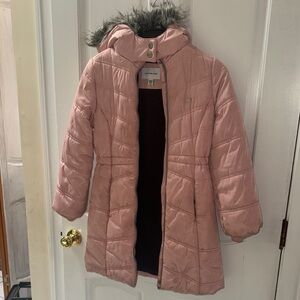 Calvin Klein Kids Pink Puffer Coat